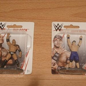 WWE The Rock and John Cena Action Figures - Black and Blue